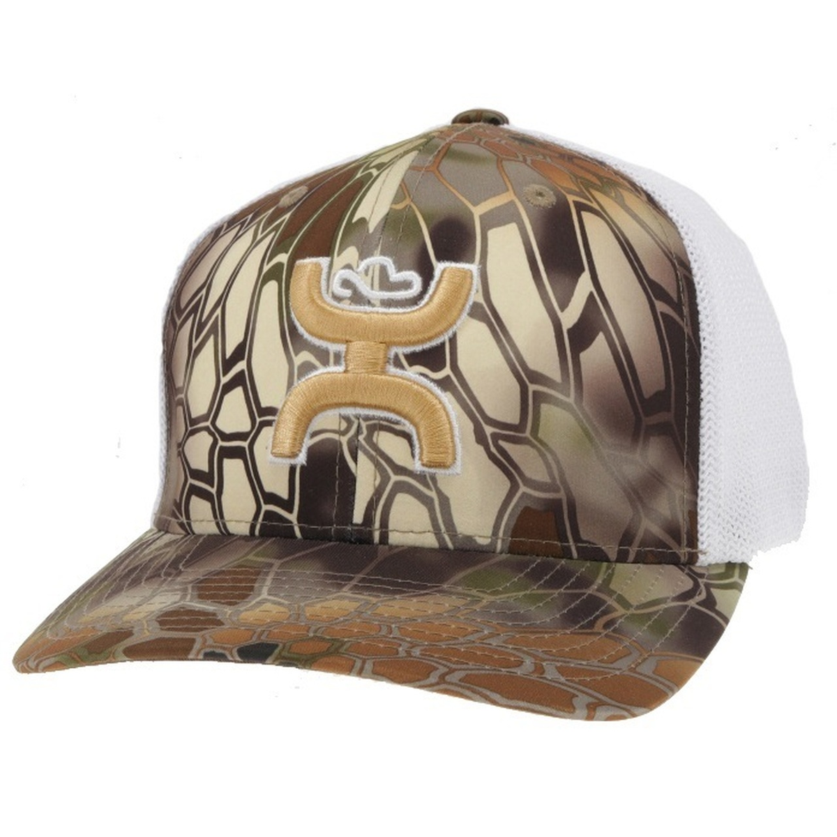 Hooey® Men's Bass 5-Panel Brown & White Flexfit Cap 2155BRWH | eBay