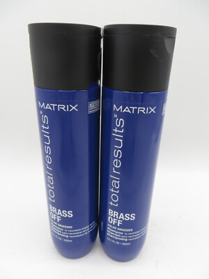 MATRIX TOTAL RESULTS BRASS OFF COLOR OBSESSED SHAMPOO 10.1 oz X 2