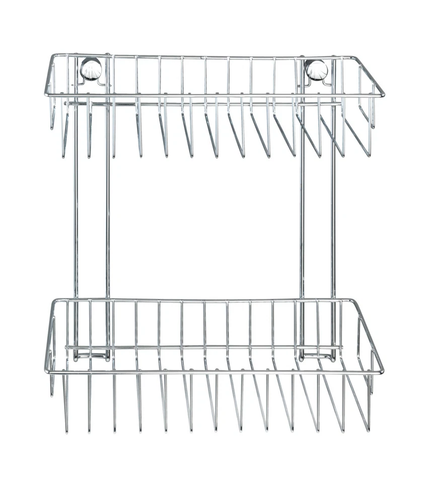 WENKO Wand Regal 2 Etagen Classic Bad Gäste WC Korb Dusche Aufbewahrung Stauraum - Bild 3 von 4