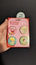 Strawberry Shortcake 4 Pack Button Pins