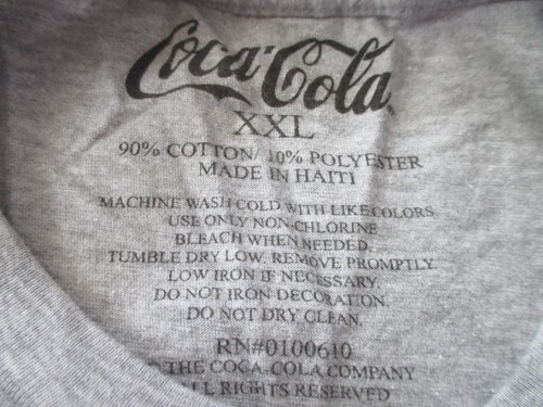 Coca Cola "Pause Go Refreshed" Coke Wings Logo S/S T Shirt Gray Size XXL - Picture 3 of 6