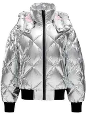 NEW, Moose Knuckles Metallic-finish padded jacket BANKHEAD SZ S #DC367