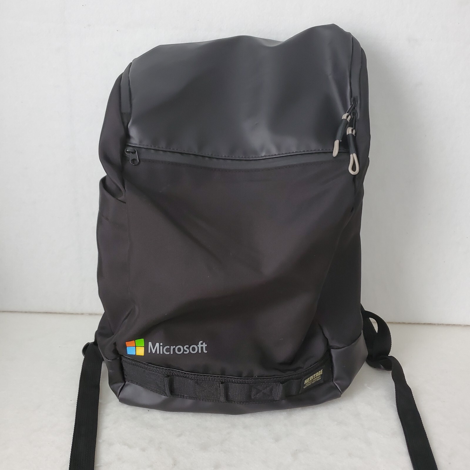 Microsoft Logo Backpack Heritage Black Laptop Bag Pack Gem