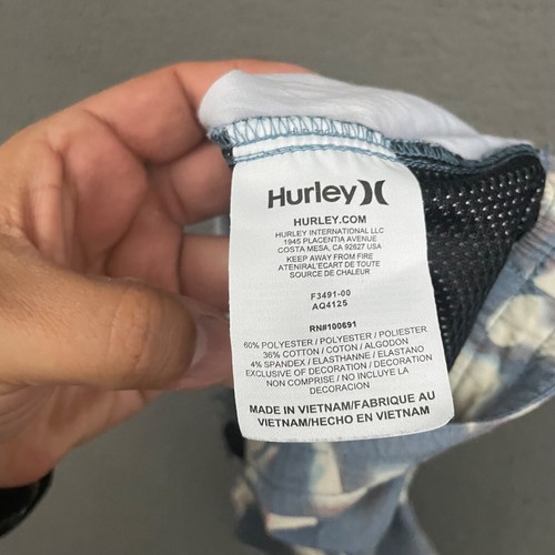 Hurley Shorts Boys Size 27 Blue Abstract Pockets Casual Outdoor Beach - Picture 7 of 9