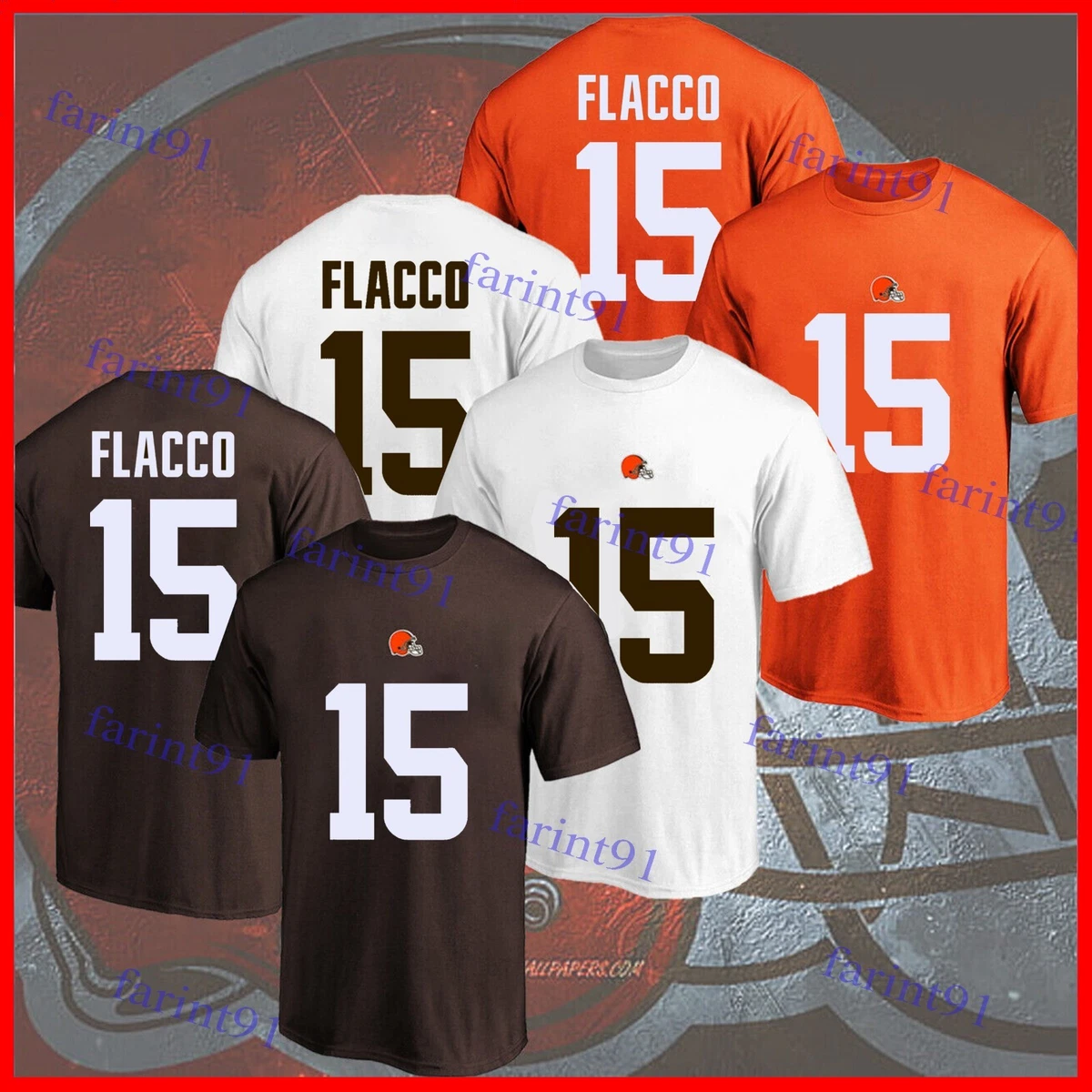 HOT Welcome J. Flacco 15 Cleveland Football Browns Player T