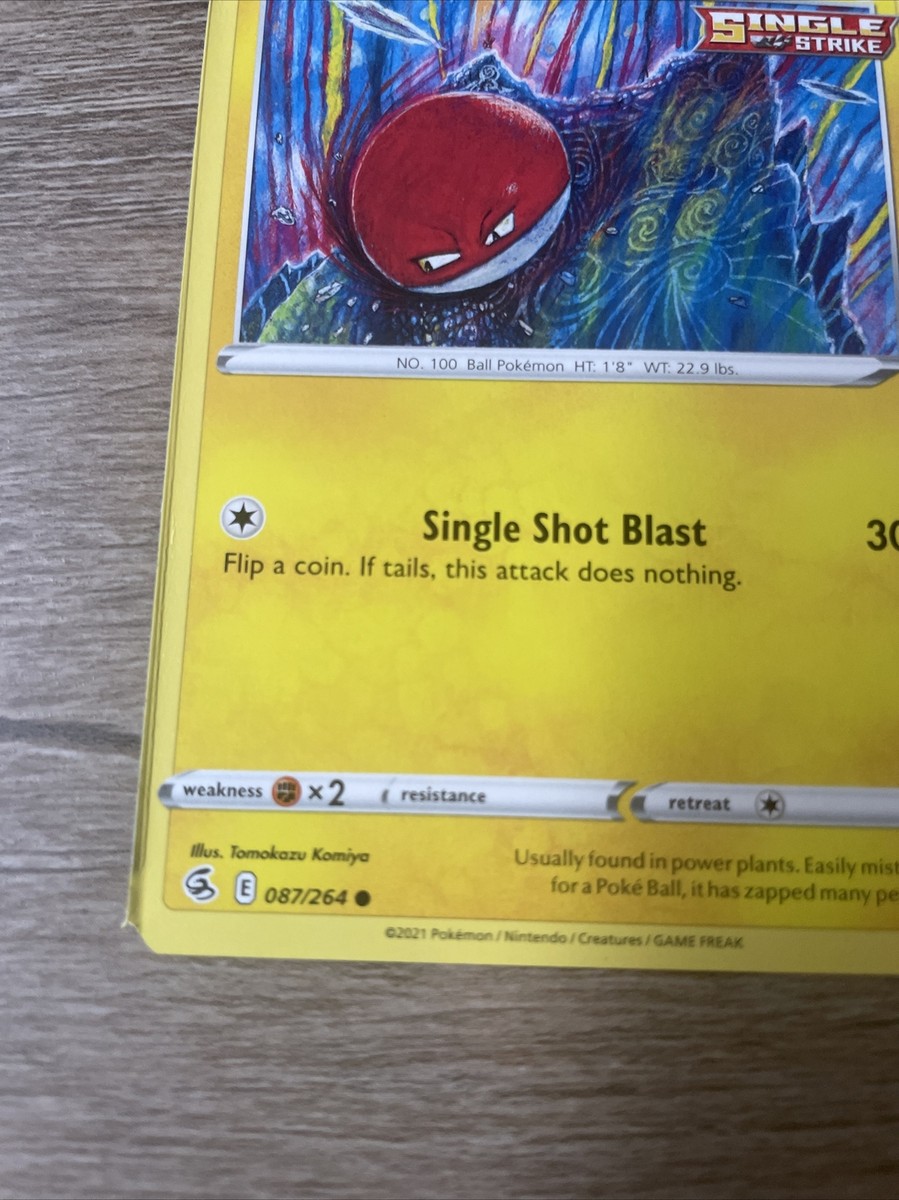 Pokémon TCG Voltorb Fusion Strike 087/264 Regular Common