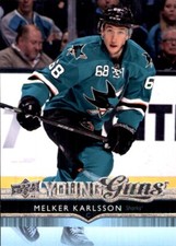 2014-15 Upper Deck #468 Melker Karlsson YOUNG GUNS SP RC SAN JOSE SHARKS ROOKIE