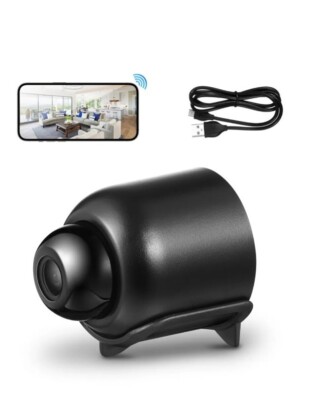 HD 1080P WiFi Surveillance Came,Small Camera, Lightweight and Portable Video Rec