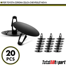 20x Hood Insulation Retaining Clip Single Head for Chevrolet Toyota 8mm Nylon