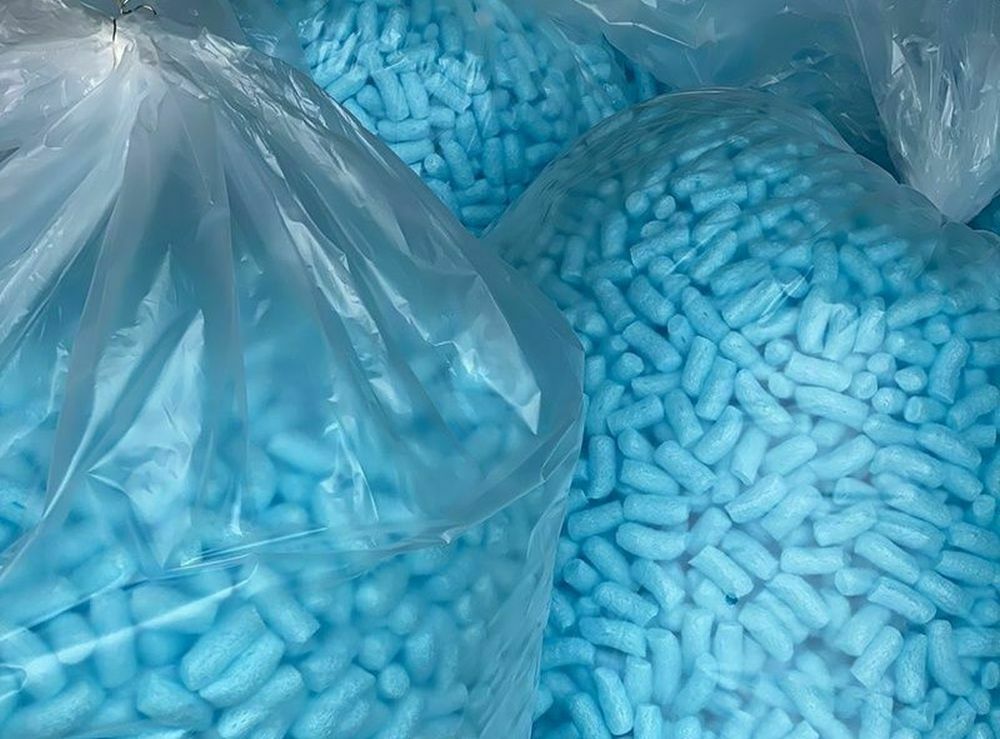 Bolsa de relleno suelto Eco Flo azul 210 litros 7,5 pies cúbicos