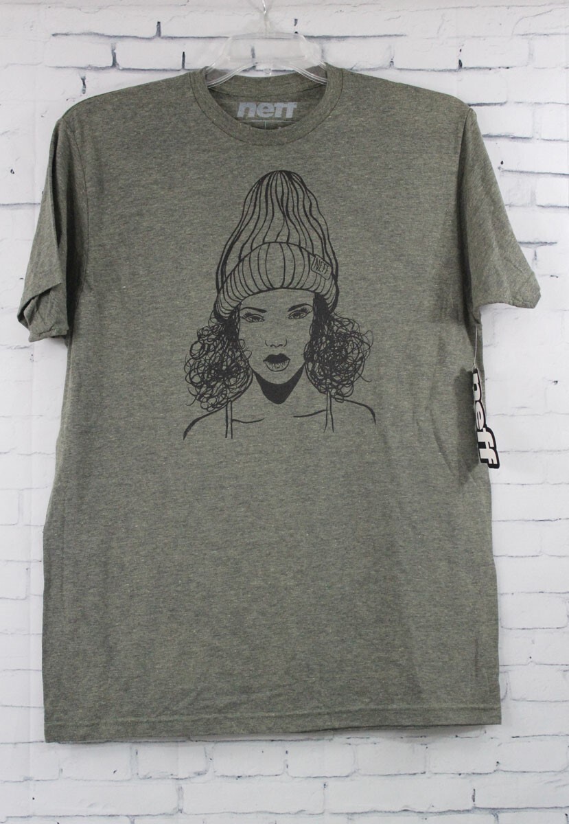 Футболка Neff Bae с круглым вырезом и коротким рукавом мужская большого размера Green Heather New 2690₽