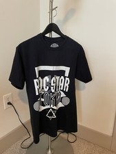 Rare Used Roc Star Tokyo Japan T-shirt Size Medium Black Silver White