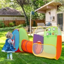 Alvantor  Pop up Play Tent with Tunnel and Playhouse Kid Indoor Outdoor Play Toy