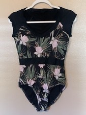 Antonio Melani One Piece Swimsuit Cap Sleeve Size 4