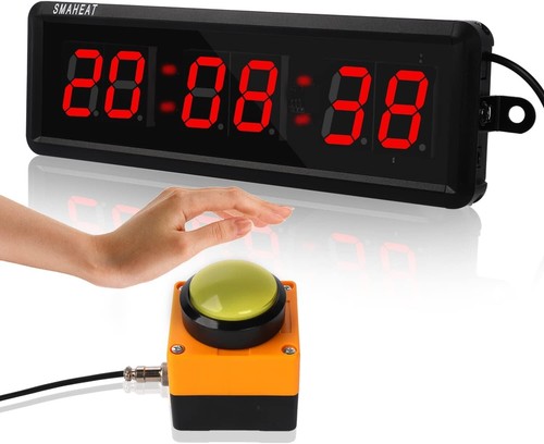 1.5-Inch LED Gym Timer with Interval Settings & Remote Control Functionality - Picture 3 of 8