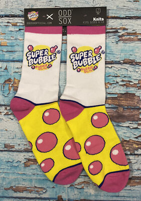 Odd Sox Socks Super Bubble, Bubble Gum candy fun unusual unique