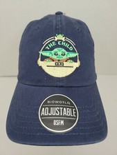 Baby Yoda "The Child" Adjustable Cap, Navy/Blue, Star Wars, Bioworld, Hat, NWT