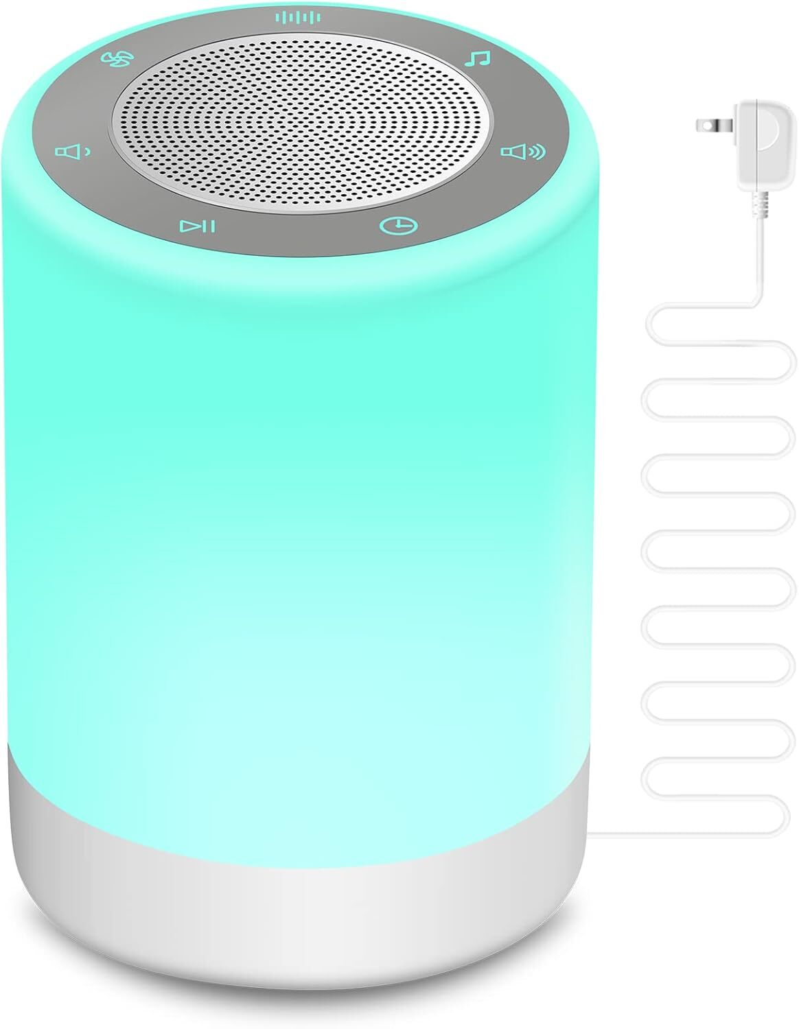 Sound Machine,White Noise Machine for Baby with Night Light, 32 White+grey-image