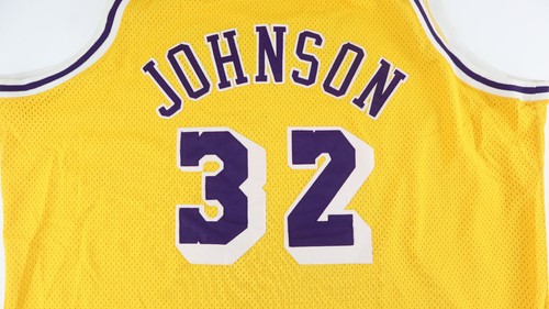 Los Angeles Lakers MAGIC JOHNSON Mitchell & Ness Jersey 1979-80 Size 54 2XL - Imagen 9 de 9