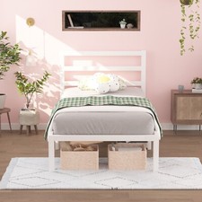 Metal Bed Frame Twin/Full/Queen/King with Headboard Sturdy Steel Slat Support