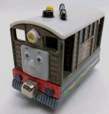 Snowy Holiday Toby the Tram Car Thomas & Friends 2002 Diecast Metal Take n Play