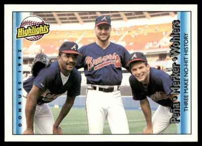 1992 Donruss #616 Kent Merker / Mark Wohlers / Alejandro Pena Atlanta Braves