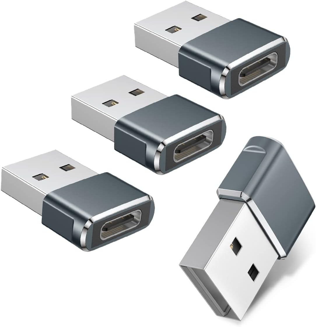 iPhone 16 & 15 Pro Max Car Charger Adapter 4-Pack with USB-C & Type C Fast Charging-image