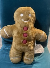 Target Bullseye Christmas Gingerbread Man 2023 Plush Pillow 13  x11  