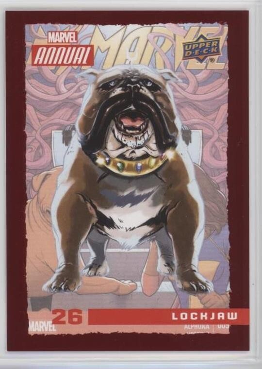 2016 Upper Deck Marvel Annual Red Foil parallel card #26 LOCKJAW