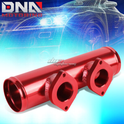 2.5''RED ALUMINUM FOR TYPE-S TURBO/INTERCOOLER DUAL BLOW OFF VALVE FLANGE PIPE