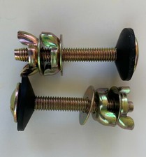 2 1/2 in. Toilet Tank Bolts, Zink Coated Iron Bolts w/2 Wing Nuts. 1 pair