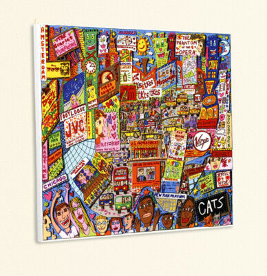 The Big Apple is big on Broadway PopArt Kunstdruck Poster Plakat Rizzi Platte 02