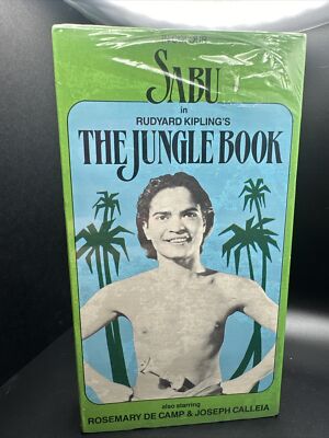 The Jungle Book ( VHS 1985 ) Rudyard Kipling Film | Sabu & Rosemary De Camp