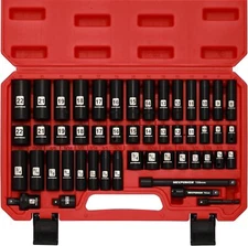 3/8" Drive Impact Socket Set, 49-Piece Standard SAE