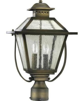 Quorum 7302-2-39 - Orleans Bronze Patina Outdoor Pole Light