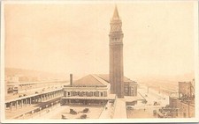 Seattle Washington RPPC Railroad Depot Great Northern & Northern Pacific 1920s
