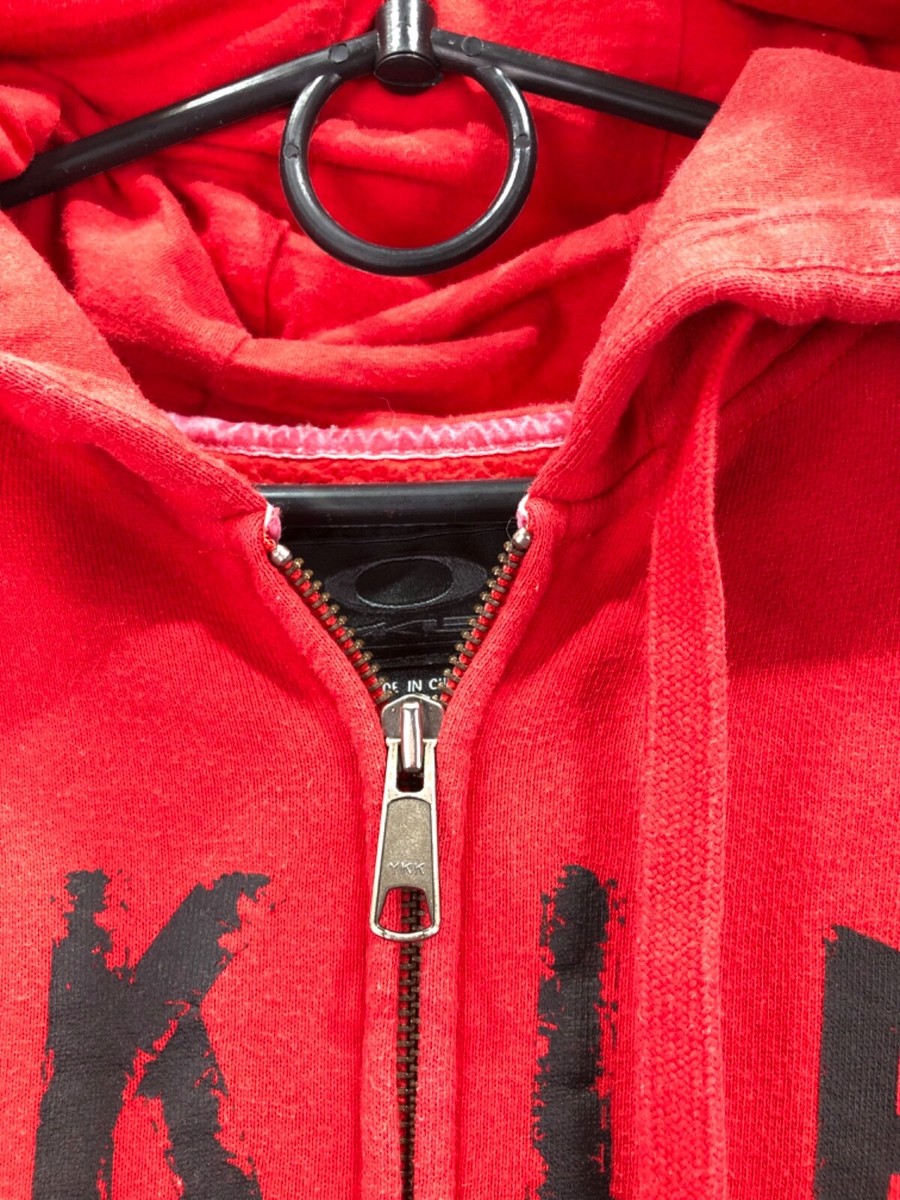 Vintage Men's Oakley Zip Up Hoodie Spellout Logo Size S | eBay