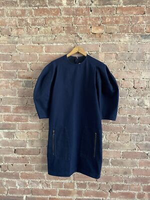 white christmas dresses Lanvin x Acne Studios Blue Denim Sleeveless Midi Dress main image 0