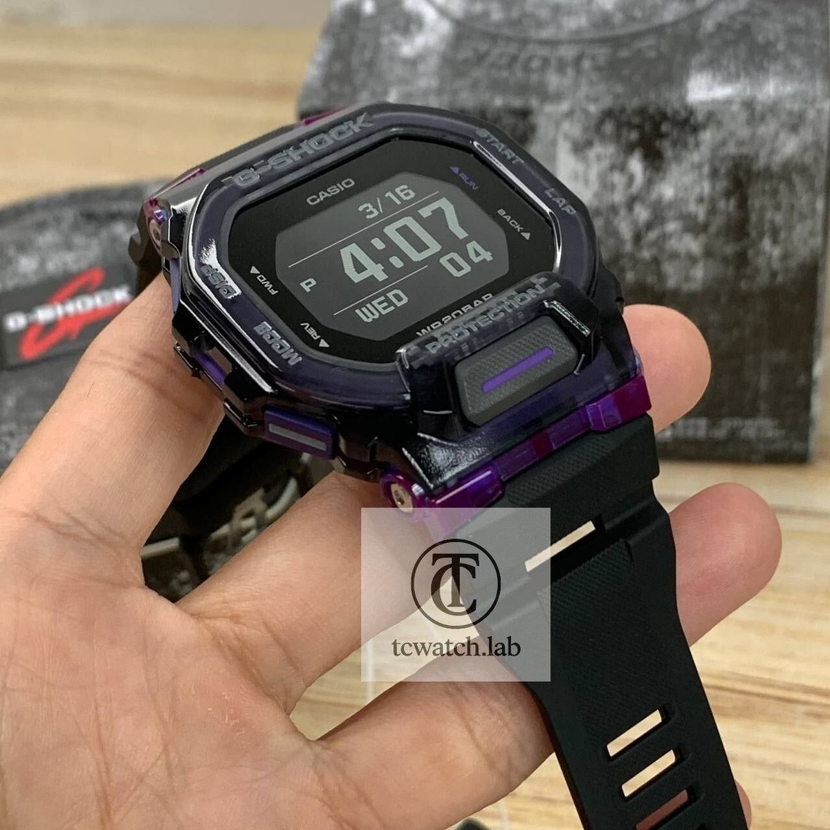 Casio G-SHOCK Black/Purple Men's Watch - GBD200SM-1A6 GBD 200 | eBay