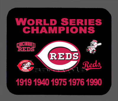 Cincinnati Reds World Series Championship Banner Mouse Pad Item#367 
