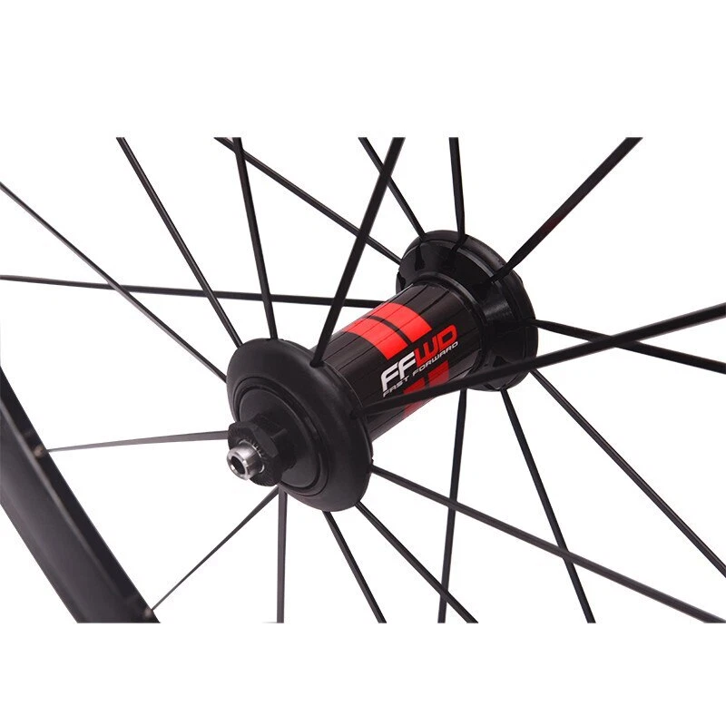 700C 30/40/50mm Bicycle Wheelset Road Bike Thru Axle V Brake Disc Brake Wheels - Image 3 of 4