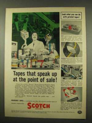 1956 3M Scotch Tape Ad - Speak At The Point of Sale