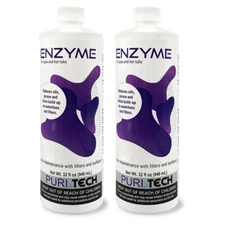 Puri Tech Spa Enzyme Clarifier 2 Pack Reduces Scum Lines and Buildup on Spas and