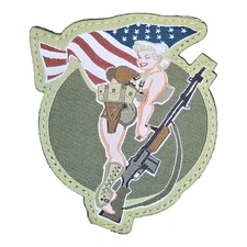 MSM BAR GIRL MILSPEC MONKEY TACTICAL FULL COLOR HOOK MORALE PATCH