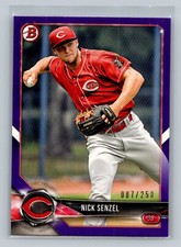 2018 Bowman Prospects Purple #BP120 Nick Senzel Reds /250