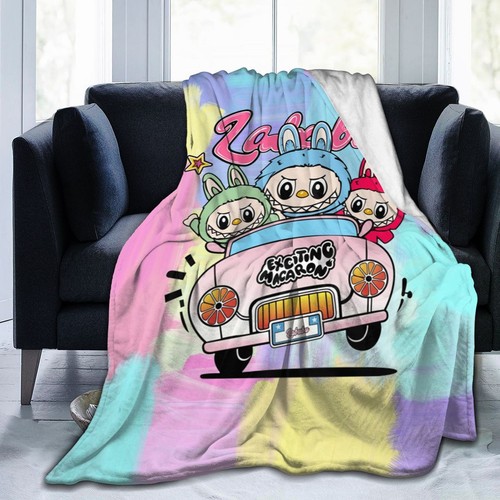 LABUBU Flannel Throw Blanket Lightweight Warm Blanket Ideal For Home Decor - Picture 7 of 37
