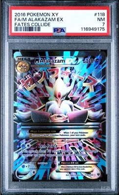 M Alakazam EX 118/124 Full Art - 2016 Pokemon XY Fates Collide