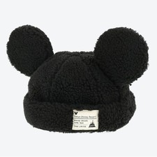 Tokyo Disney Mickey Fluffy Ears Hat Black- Ship from California