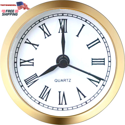 Mini Clock Insert 2.4 Inch (61 Mm) round Quartz Clock Fit-Up Movement Miniature 