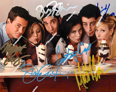 FRIENDS CAST SIGNED REPRINT ACTORS AUTOGRAPHED CELEBS 8''x10'' Photograph